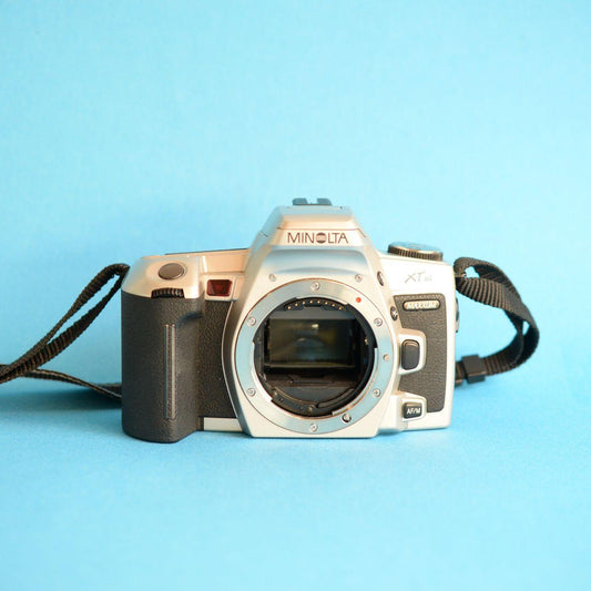 Minolta XTsi Film Camera | 35mm SLR | Read Description | Silver & Black