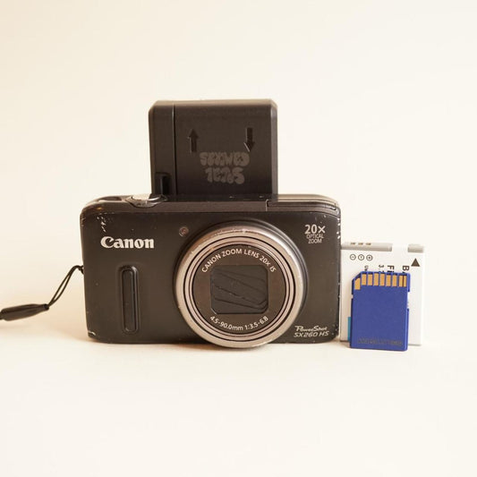 Canon PowerShot SX260 HS Digital Camera | 12.1MP | Tested & Working | Green