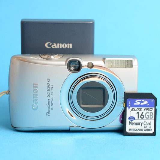 Canon Powershot SD890 Digital Camera | 10MP | Test & Working | Silver