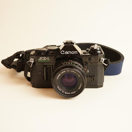 Canon AE-1 Program Film Camera | 35mm SLR | Tested & Working | Black & Silver