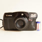 Canon Sure Shot 80 Tele Film Camera | 35mm Point & Shoot | Tested & Working | Black