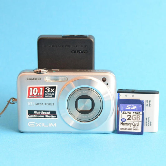 Casio Exilim EX-Z1050 Digital Camera | 10.1MP | Tested & Working | Silver