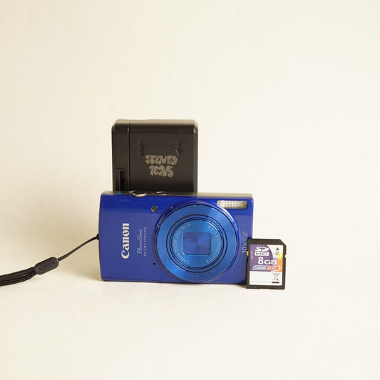 Canon PowerShot ELPH 190 IS Digital Camera | 20.0MP | Tested & Working | Blue