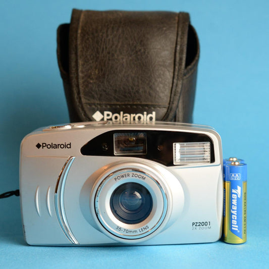 Polaroid PZ2001 35mm Film Camera | Point and Shoot | See Description | Silver