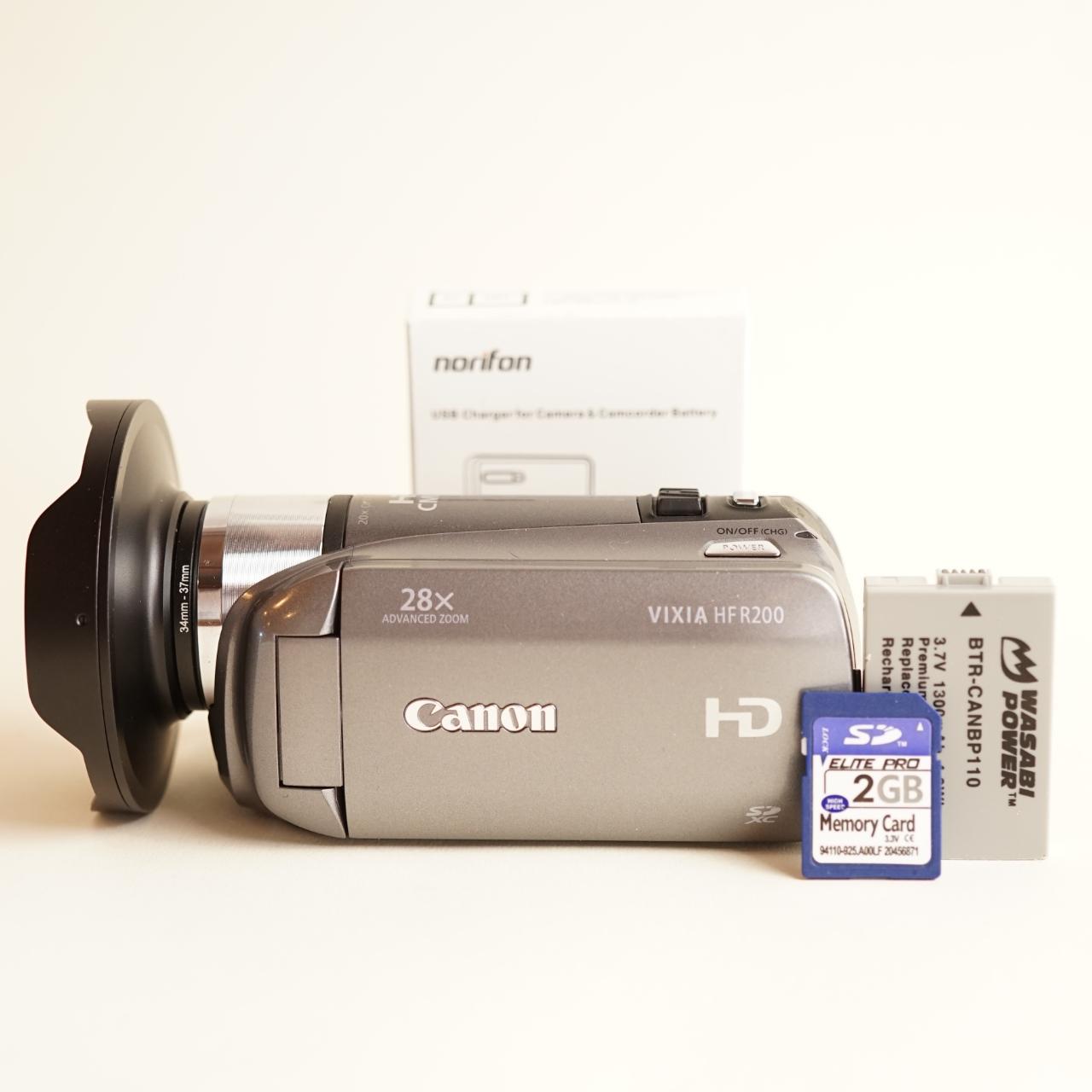 Canon Vixia HF R200 Camcorder | HD Video | Tested & Working | Silver