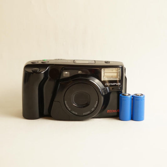 Olympus AZ-230 Superzoom Film Camera | 35mm Point & Shoot | Tested & Working | Black