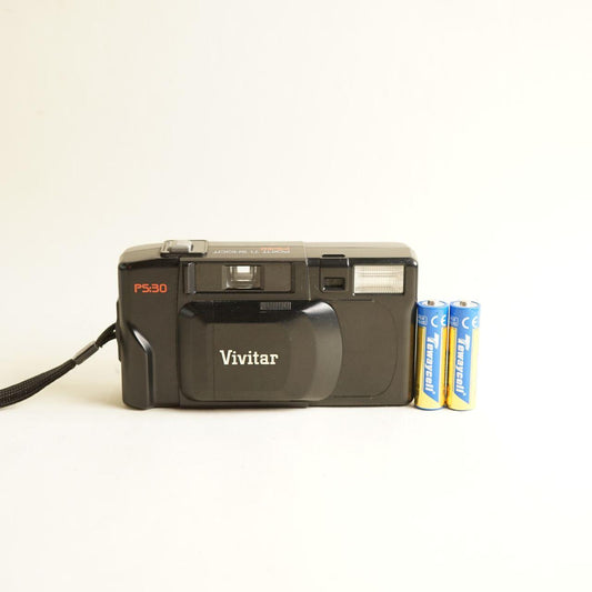 Vivitar PS:30 Film Camera | 35mm Point & Shoot | Tested & Working | Black