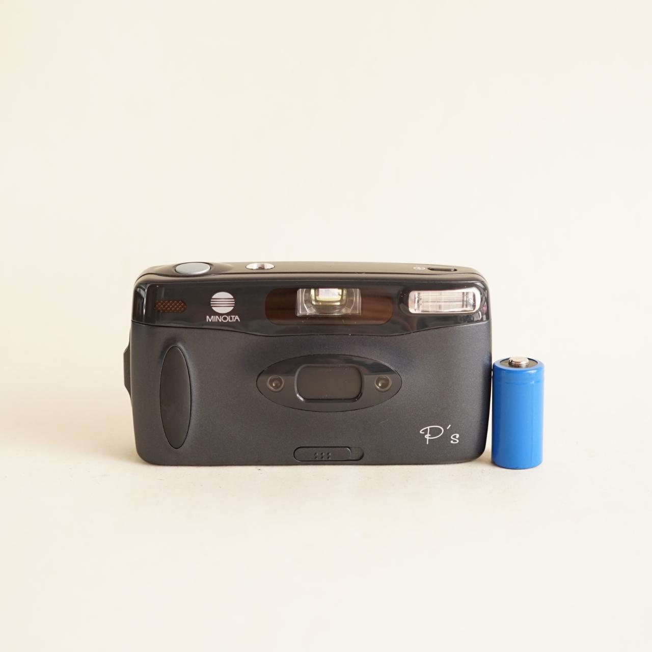 Minolta P’s Film Camera | 35mm Point & Shoot | Tested & Working | Grey