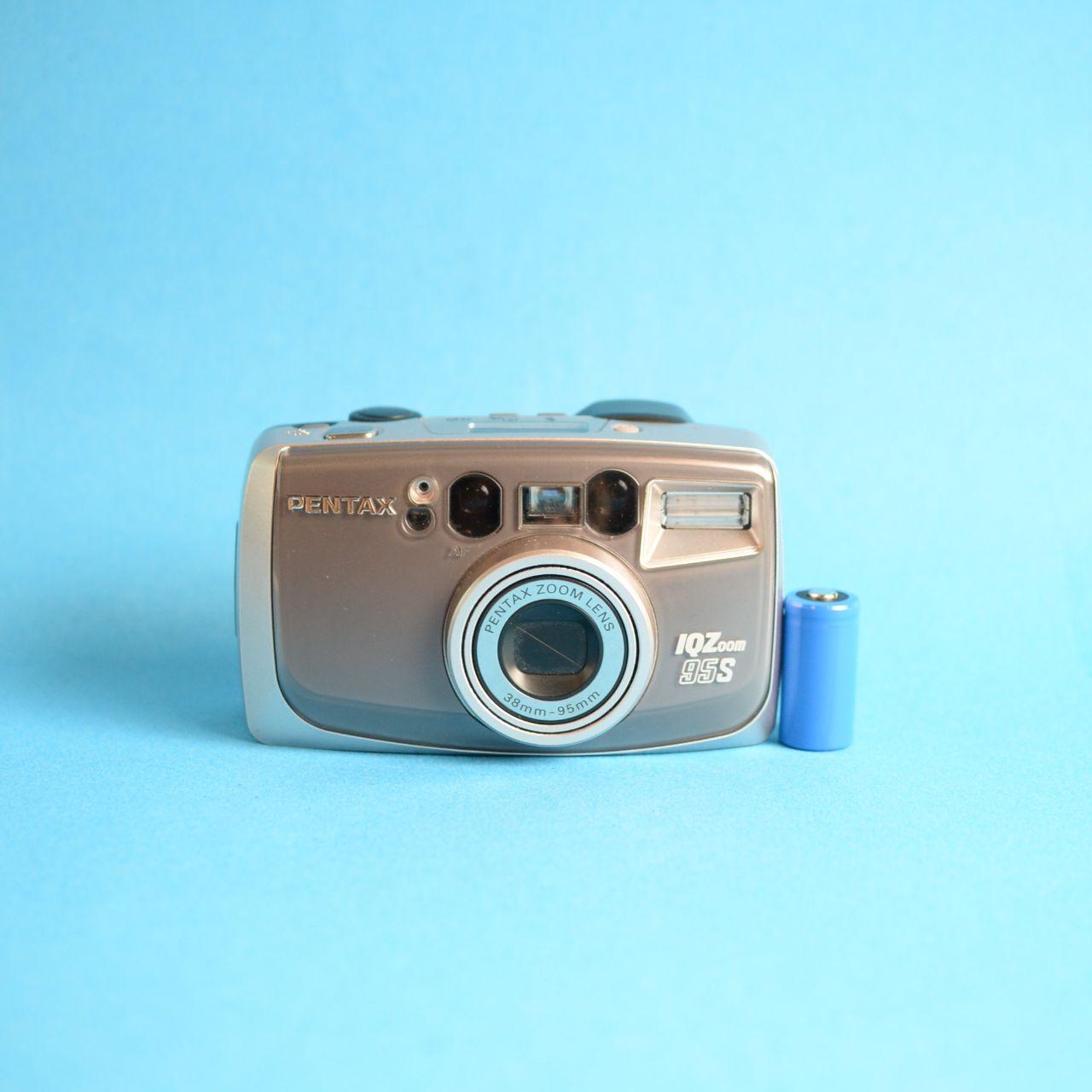 Pentax IQZoom 95S Film Camera | 35mm Point & Shoot | Read Description | Silver