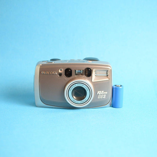 Pentax IQZoom 95S Film Camera | 35mm Point & Shoot | Read Description | Silver