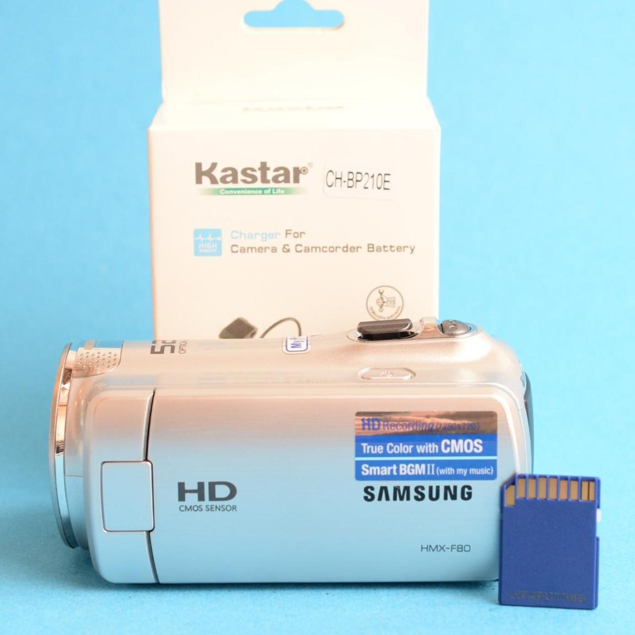 Samsung HMX-F80 Digital Camcorder | Tested & Working | Silver