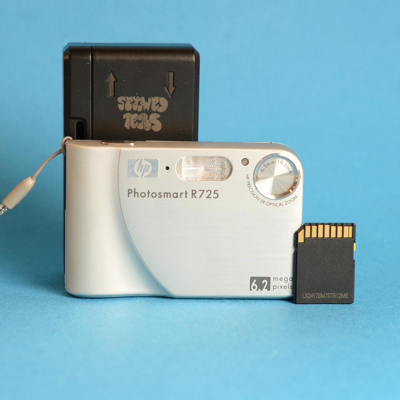 HP Photosmart R725 Digital Camera | 6.2MP | Tested & Working | Silver