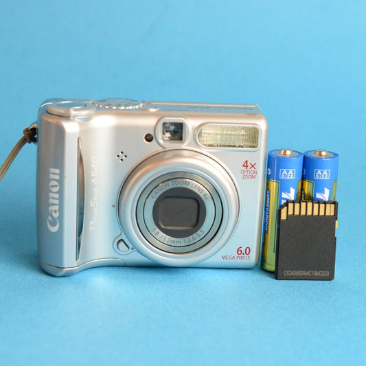 Canon PowerShot A540 Digital Camera | 6MP | Tested & Working | Silver