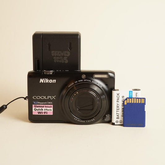 Nikon Coolpix S6500 Digital Camera | 16.0MP | Tested & Working | Black