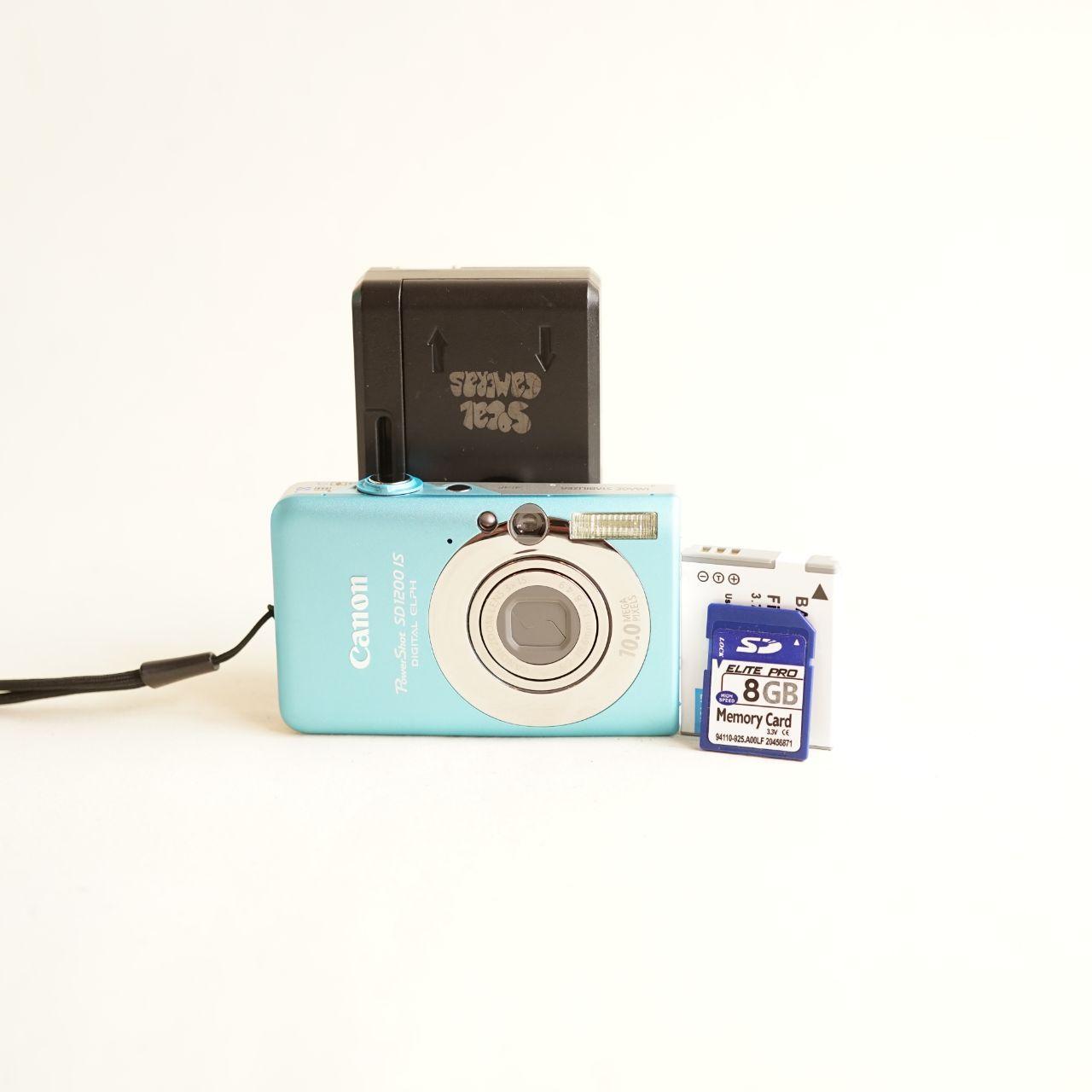 Canon PowerShot SD1200 IS Digital Camera | 10.0MP | Tested & Working | Blue