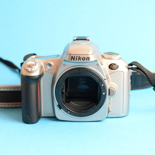 Nikon N55 Film Camera | 35mm SLR | Tested & Working | Silver