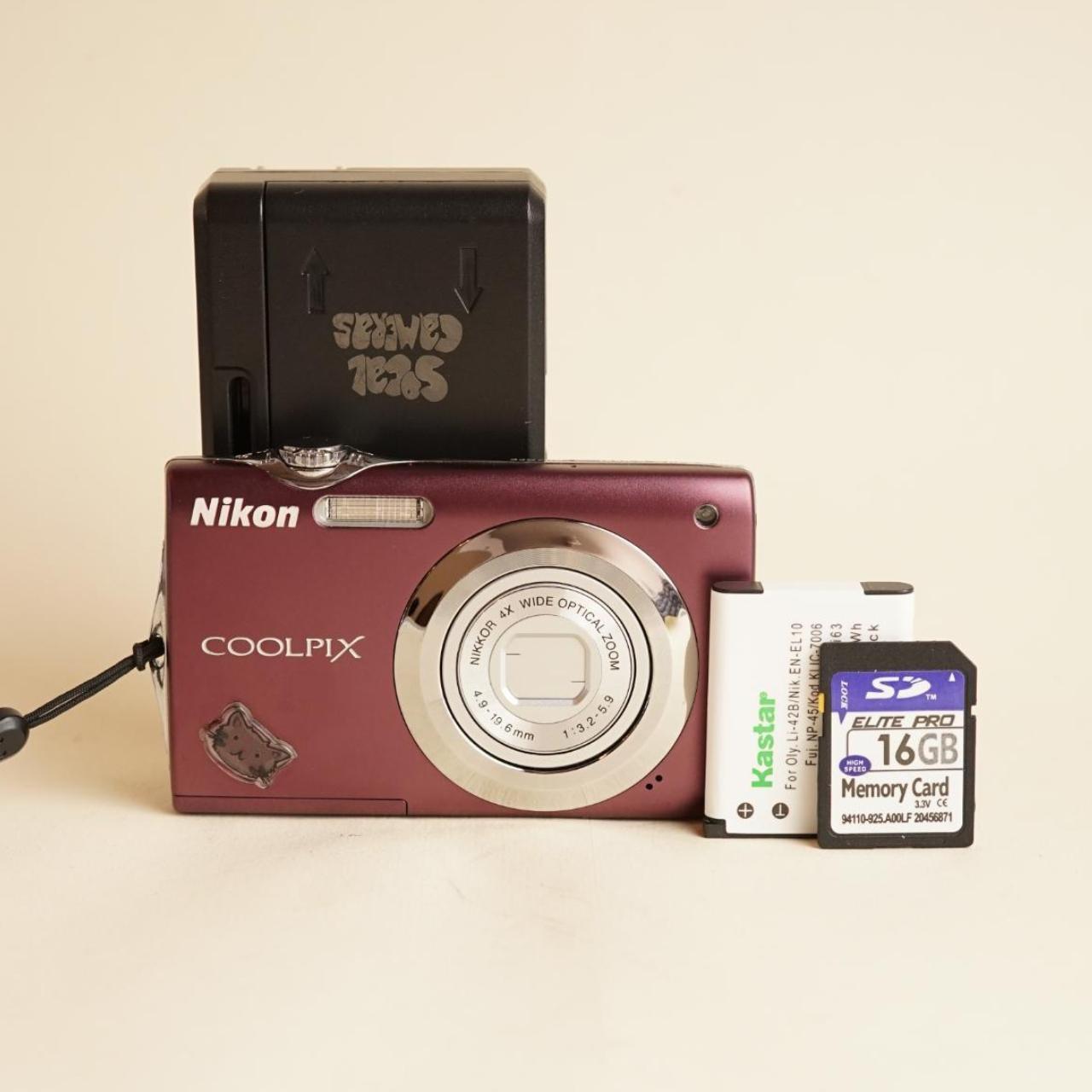 Nikon CoolPix S3000 Digital Camera | 12MP | Tested & Working w/Warranty | Maroon