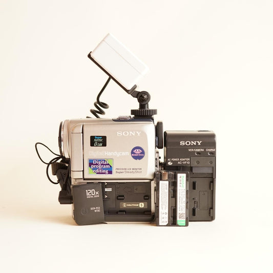 Sony Handycam DCR-PC5 with Tapeless Accessories | Camcorder | Tested & Working | Silver
