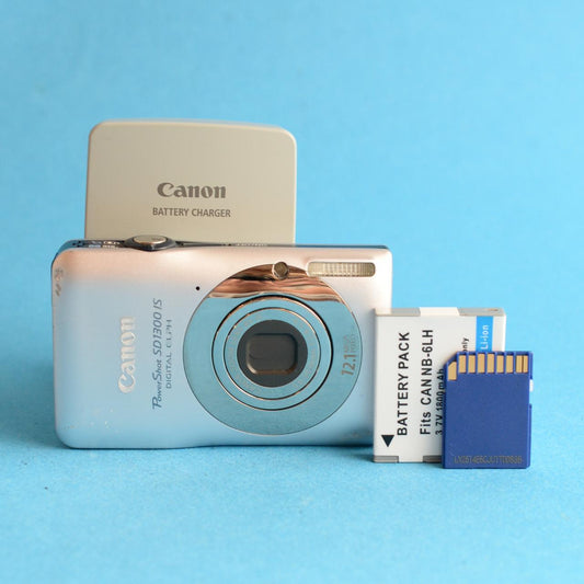 Canon PowerShot SD1300 IS Digital Camera | 12.1MP | Tested & Working | Silver