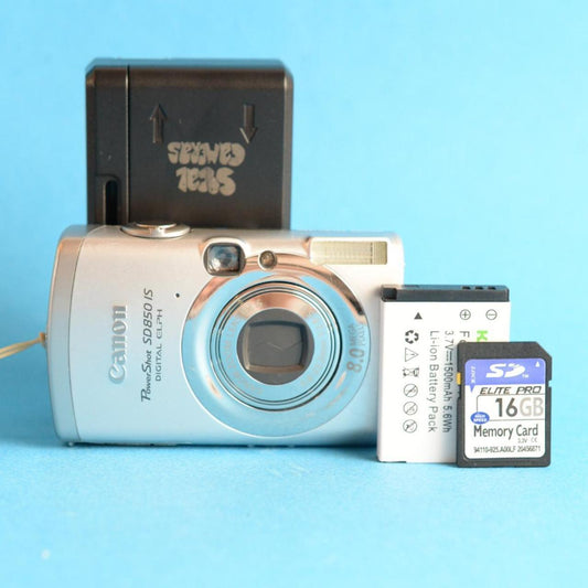 Canon PowerShot SD850 IS Digital Camera | 8.0MP | Tested & Working | Silver