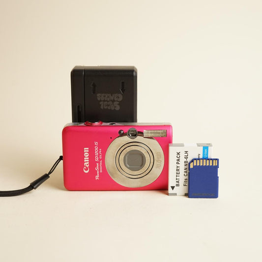 Canon PowerShot SD1200 IS Digital Camera | 10MP | Read Description | Pink