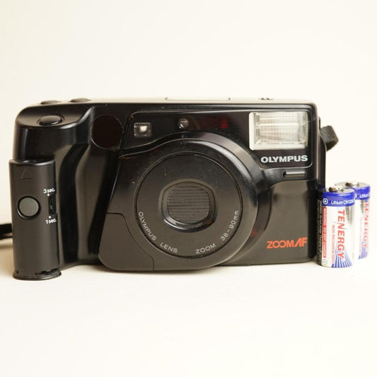 Olympus Infinity Zoom 230 35mm Film Camera | Test & Working | Black