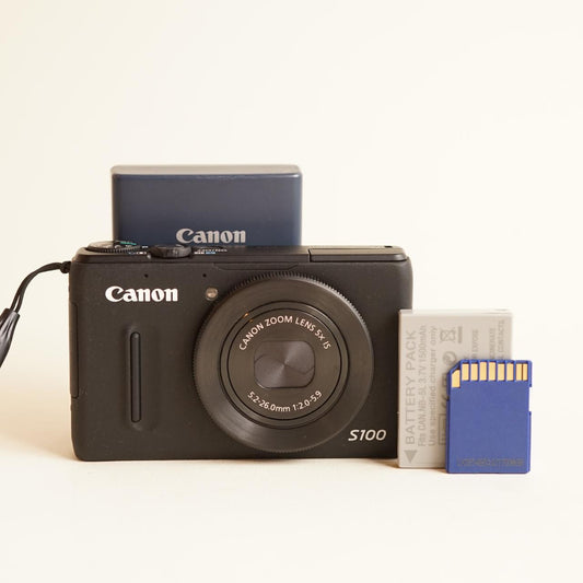 Canon PowerShot S100 Digital Camera | 12.1MP | Tested & Working | Black
