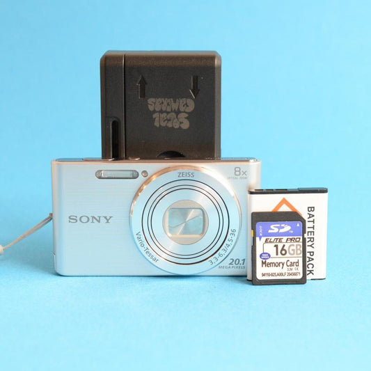 Sony Cyber-shot DSC-W830 Digital Camera | 20.1MP | Tested & Working | Silver