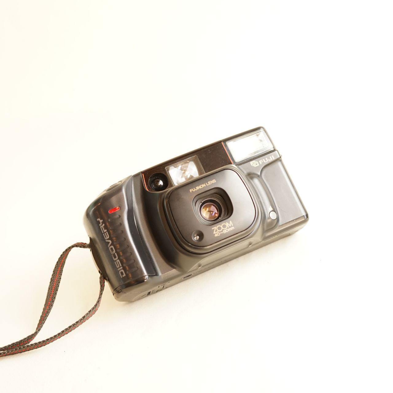 Fujifilm DL-800 Zoom Film Camera | 35mm Point & Shoot | Tested & Working | Grey & Black