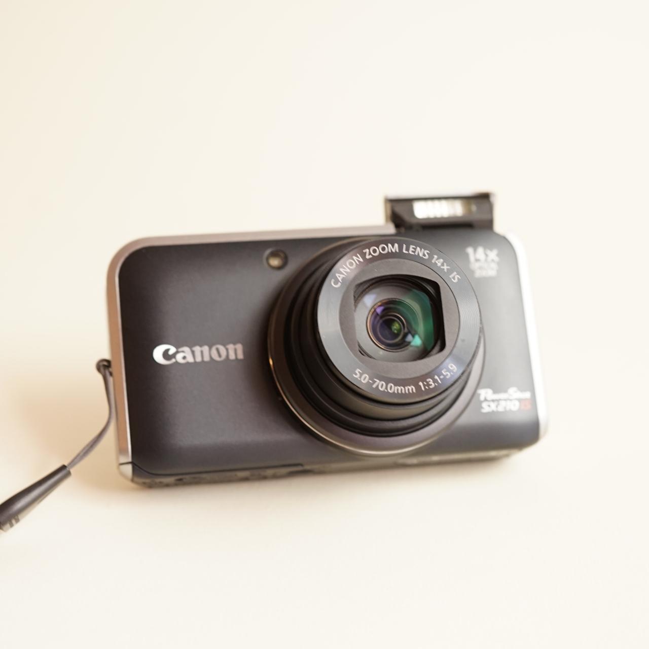 Canon PowerShot SX210 IS Digital Camera | 14.1MP | Tested & Working | Black