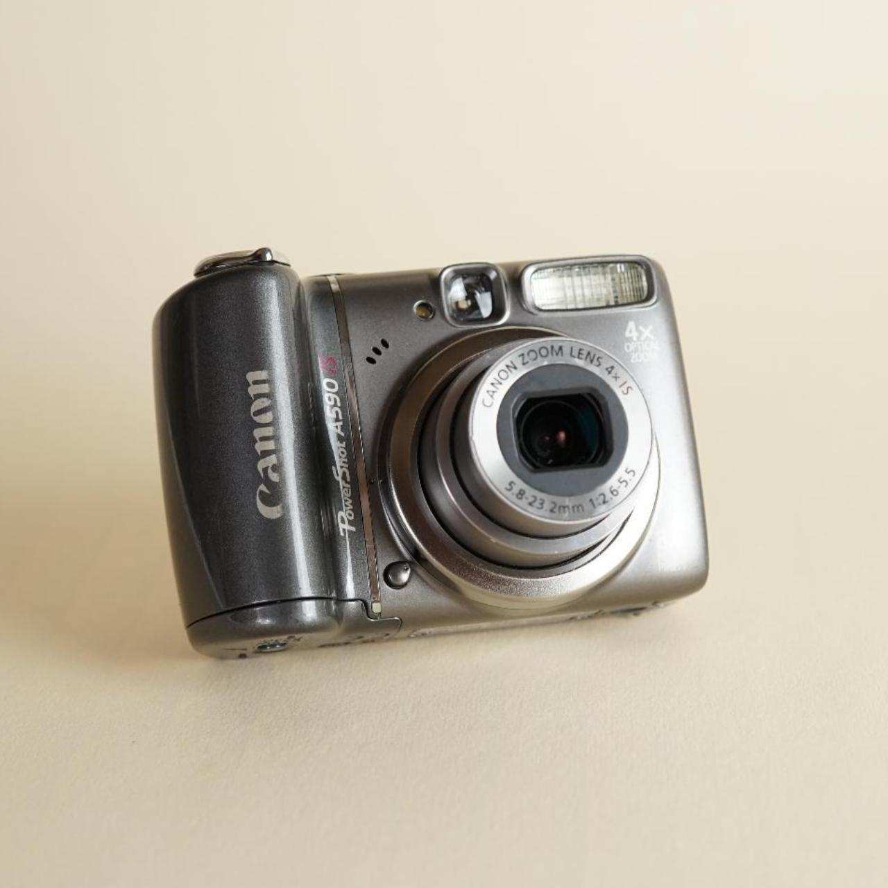 Canon PowerShot A590 IS | 8MP Digital Camera | Tested & Working | Silver