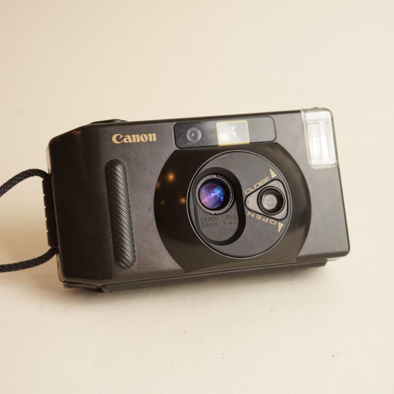 Canon Snappy S Film Camera | 35mm Point & Shoot | Tested & Working | Black