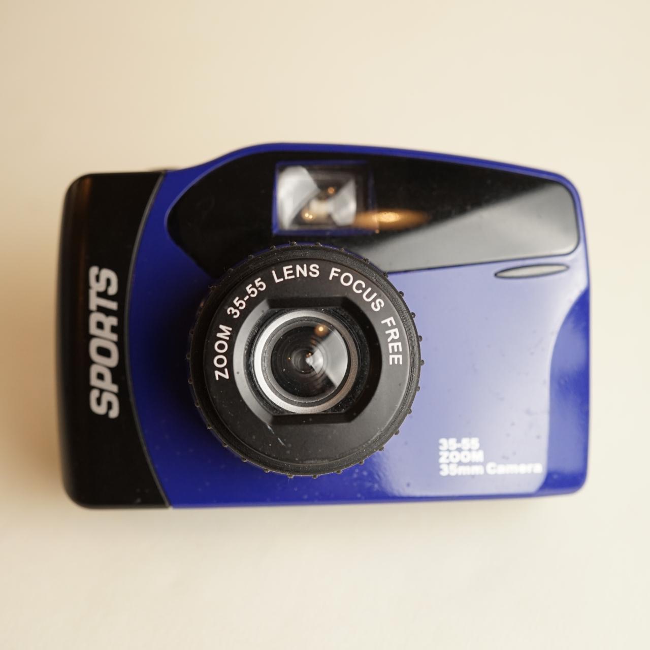 Sports 35mm Film Camera | Point and Shoot | Tested & Working | Blue