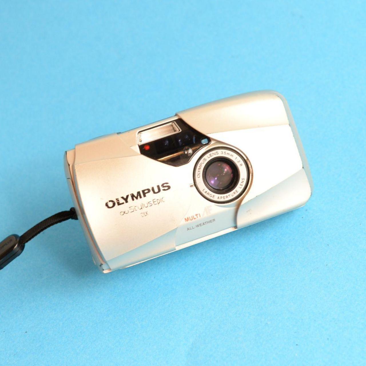 Olympus Infinity Stylus Epic MJU II Film Camera | 35mm Point & Shoot | Tested & Working | Silver