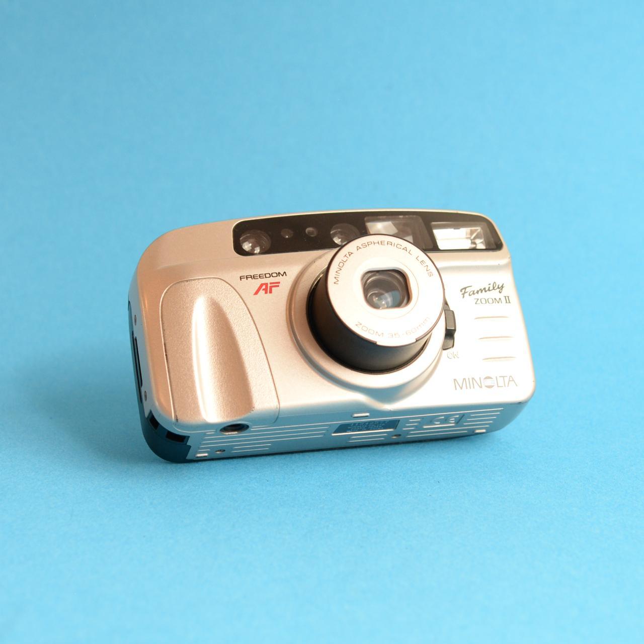 Minolta Family Zoom II 35mm Film Camera | 35–60mm Zoom | Tested & Working | Silver