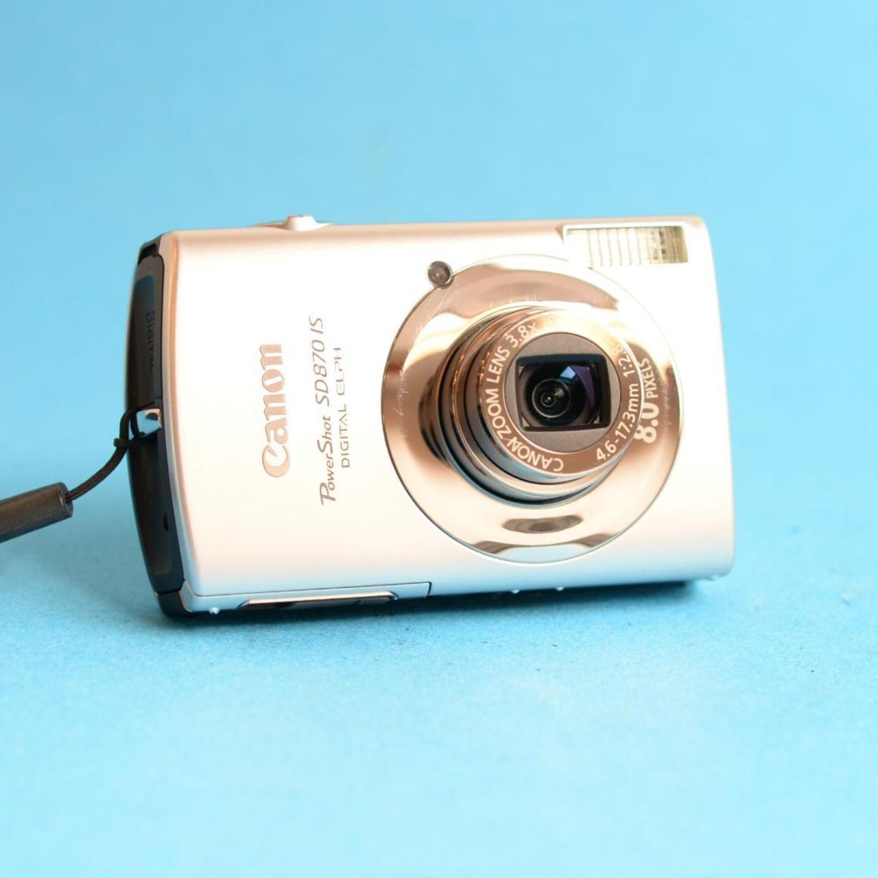 Canon PowerShot SD870 IS Digital Camera | 8.0MP | Tested & Working | Silver