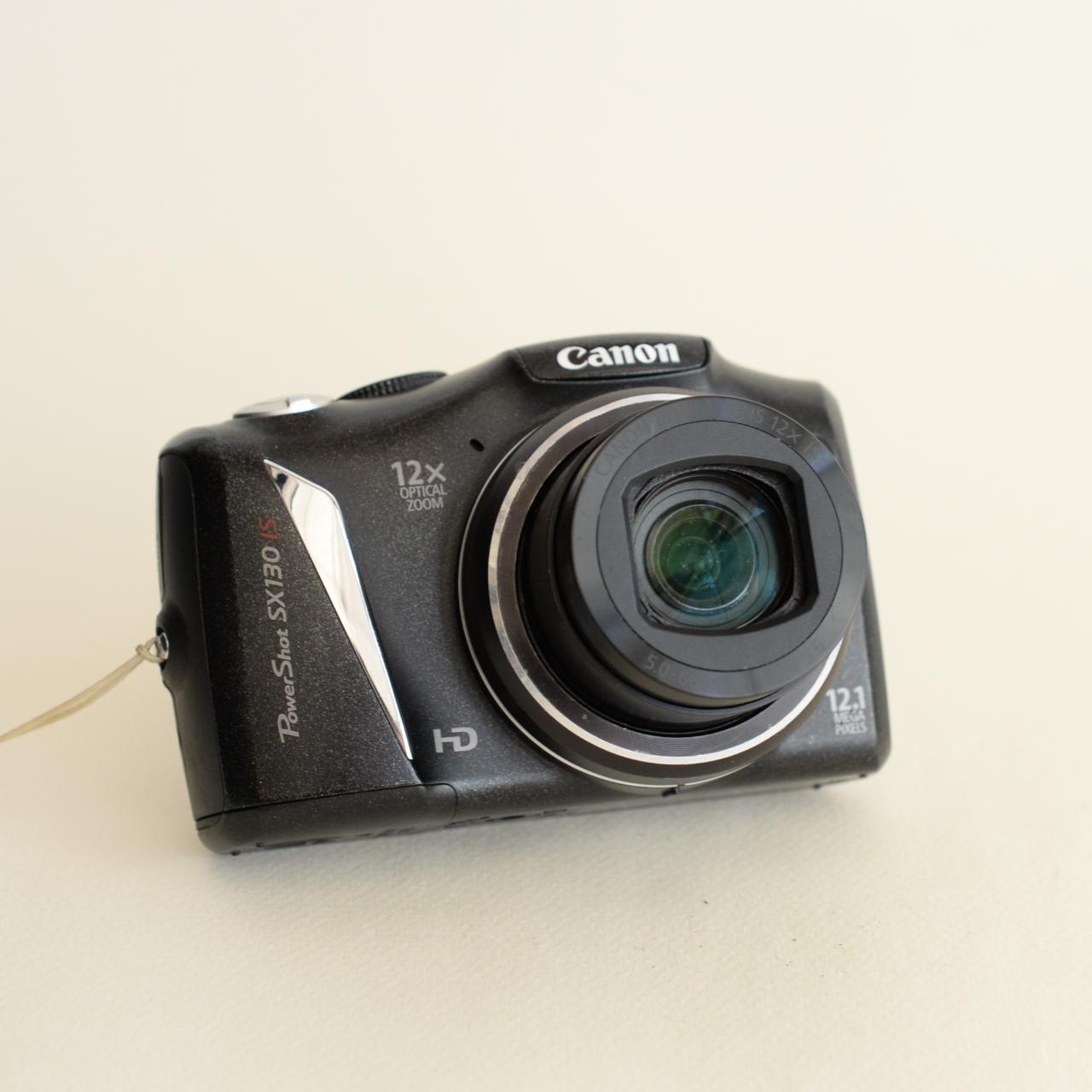 Canon PowerShot SX130 IS | 12.1MP Digital camera with SD card | Black