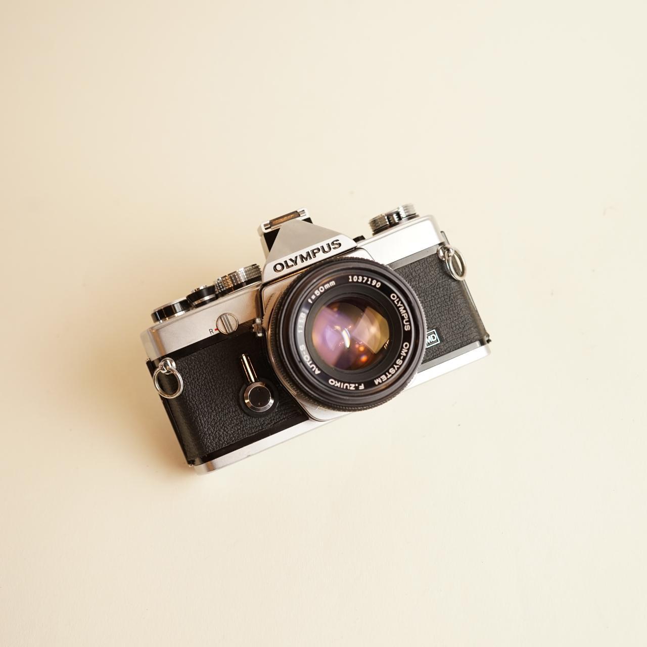 Olympus OM-1 Film Camera | 35mm SLR Camera | Tested & Working | Black & Silver