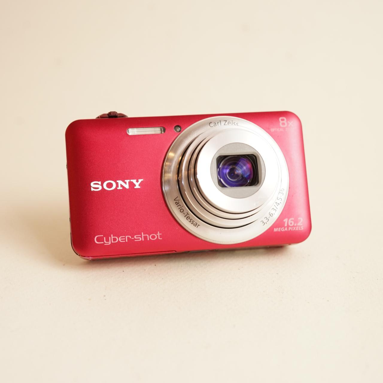 Sony Cyber-shot DSC-WX80 Digital Camera | 16.2MP | Tested & Working | Red