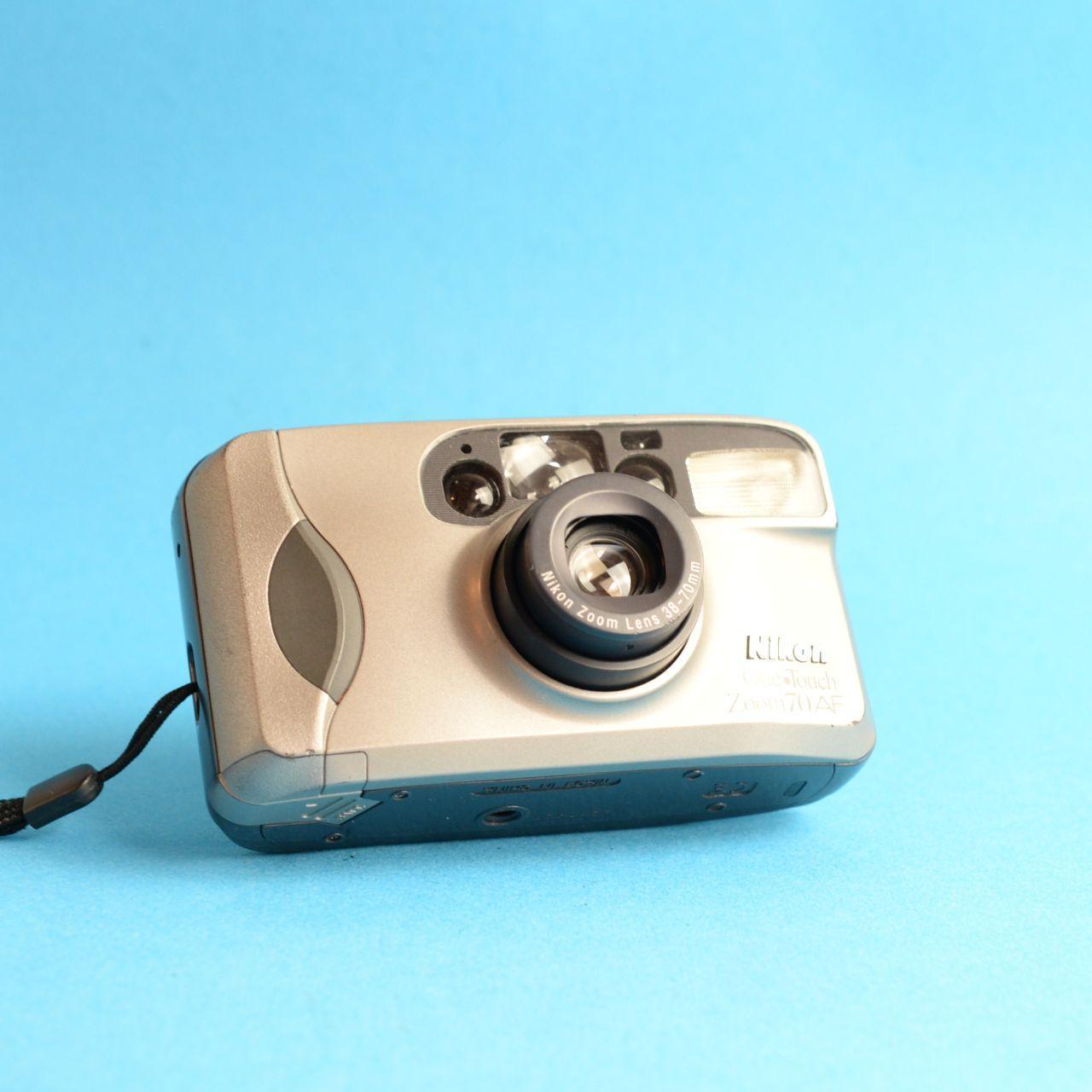 Nikon One Touch Zoom 70 AF Film Camera | 35mm Point & Shoot | Grey | Tested & Working