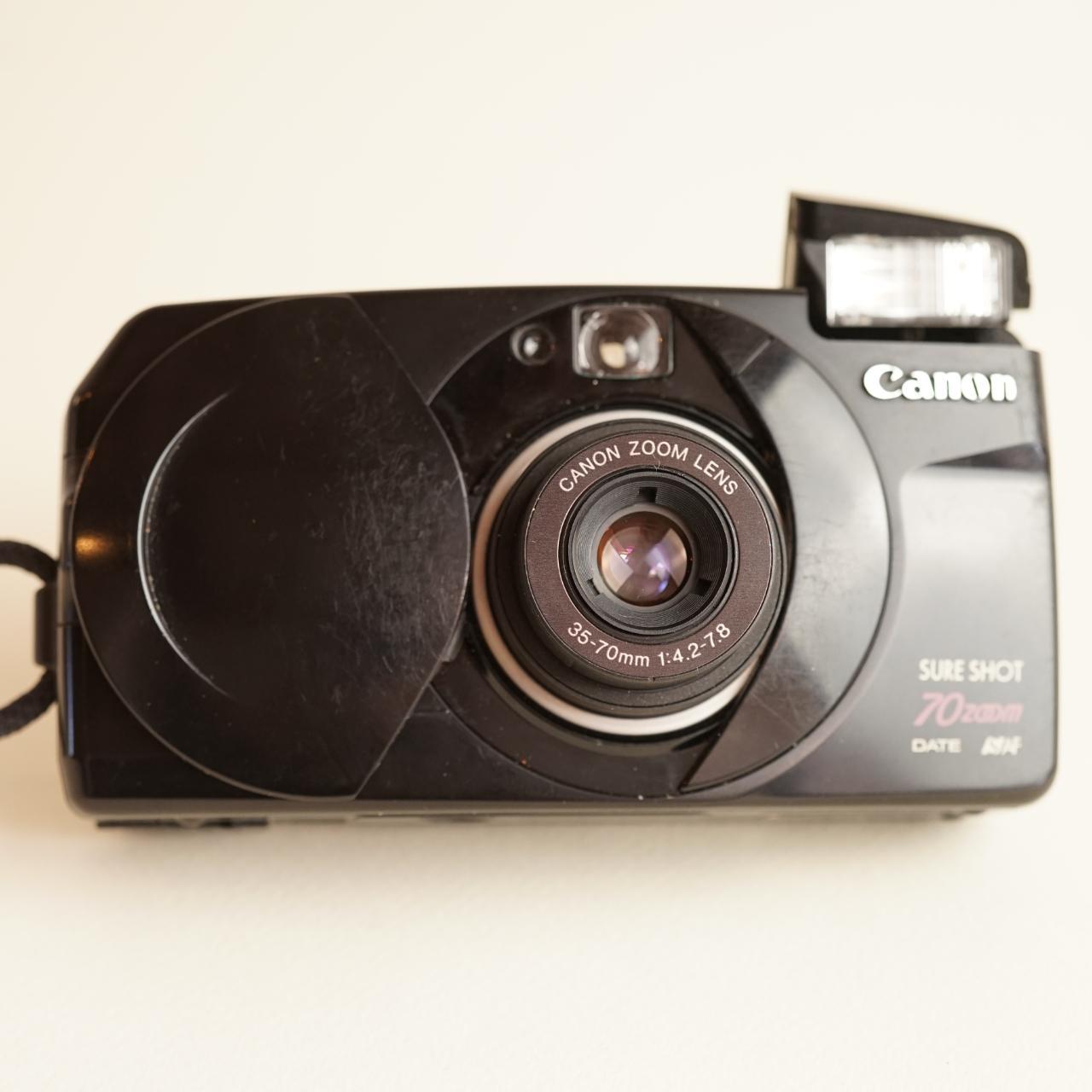 Canon Sure Shot 70 Zoom Film Camera | 35mm Point & Shoot | Read Description | Black