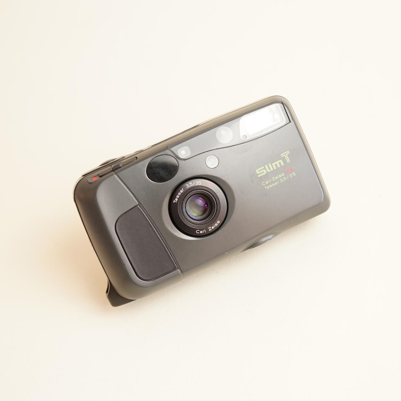 Kyocera Slim T Film Camera | 35mm Point & Shoot | Tested & Working | Grey