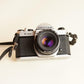 Pentax K1000 35mm SLR Film Camera | Tested & Working | Silver & Black
