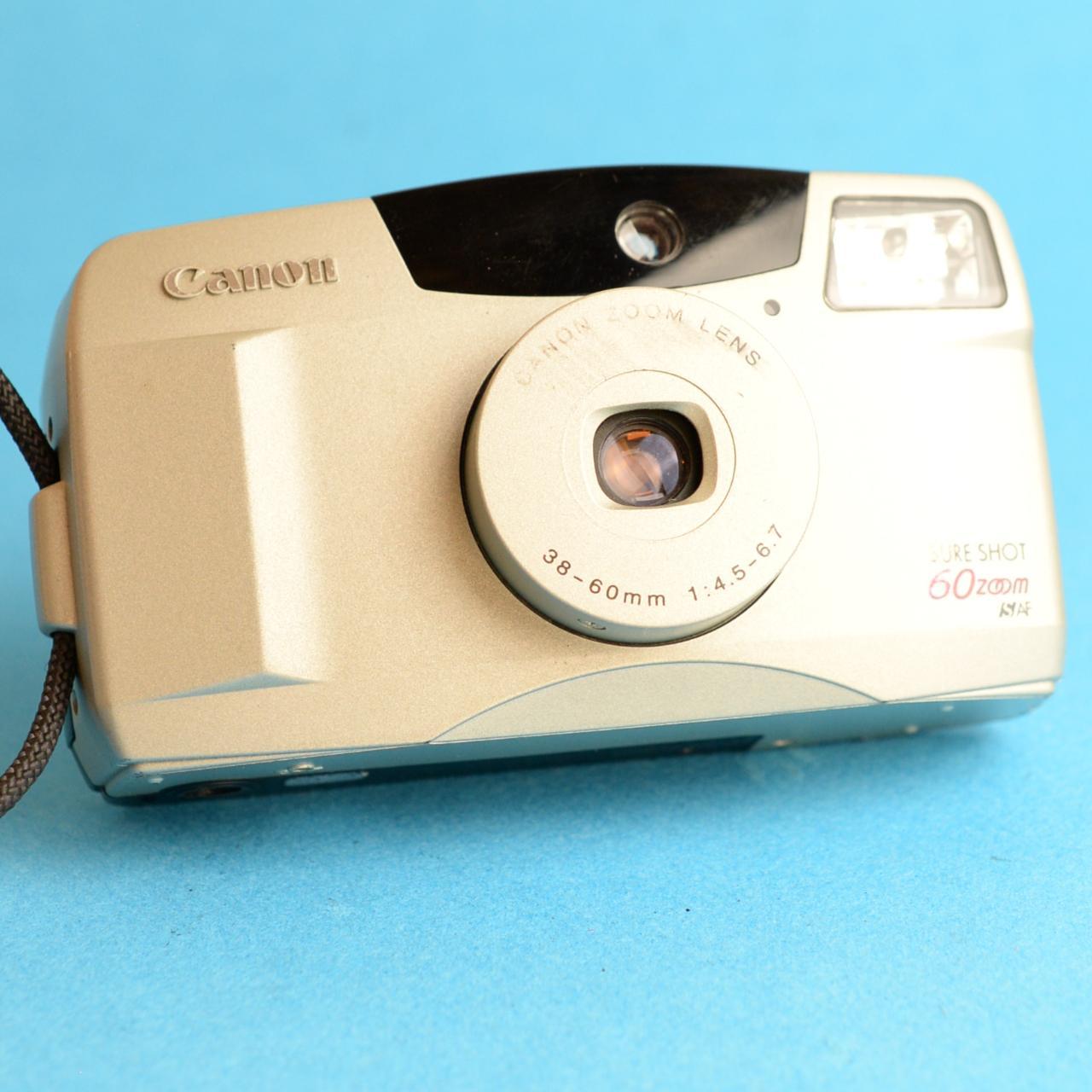 Canon Sure Shot 60 Zoom | 35mm Film Camera | Tested & Working | Cream