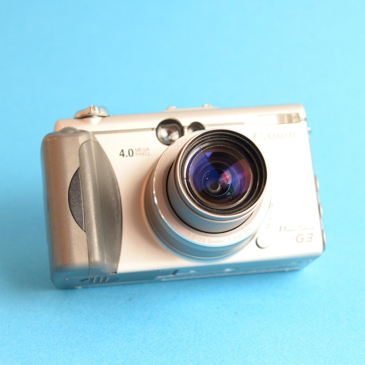 Canon PowerShot G3 Digital Camera | 4MP | Tested & Working | Silver