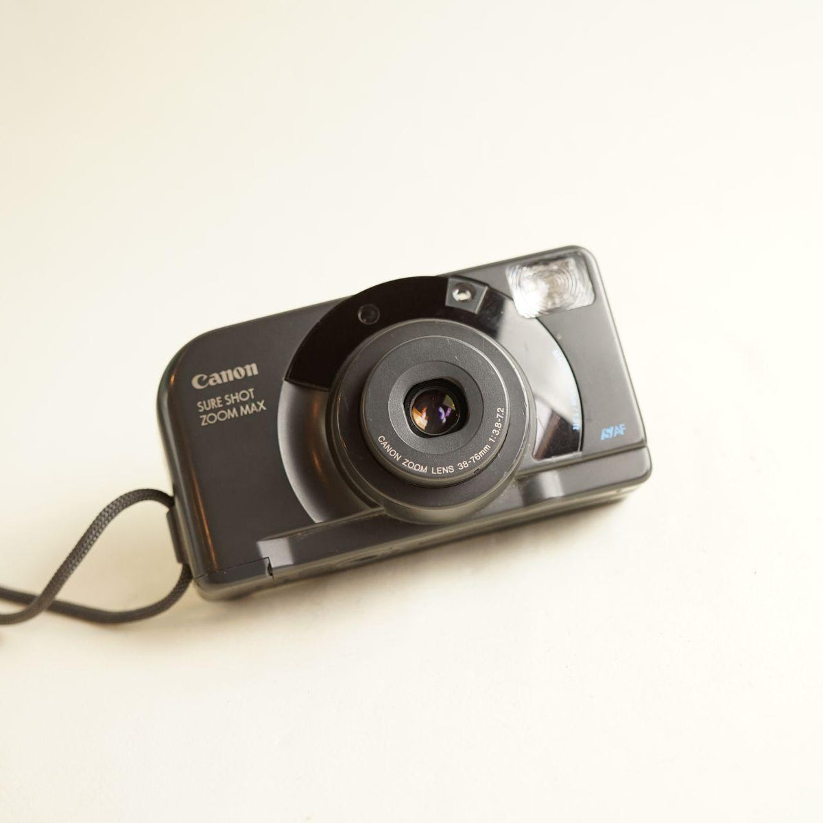 Canon Sure Shot Zoom Max Film Camera | 35mm Point & Shoot | Tested & Working | Black