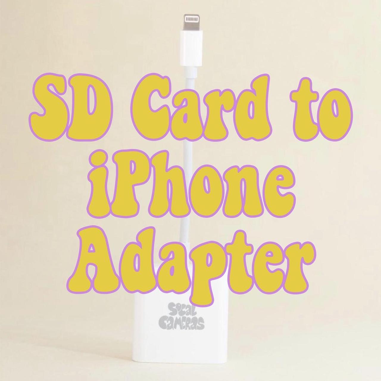 SD or Micro SD to iPhone adapter -FREE SHIPPING-