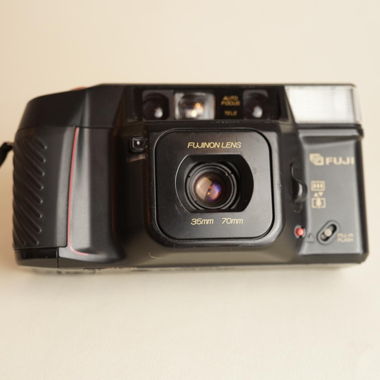 Fujifilm DL-400 Tele | 35mm Film Camera | Point & Shoot | Tested & Working | Black