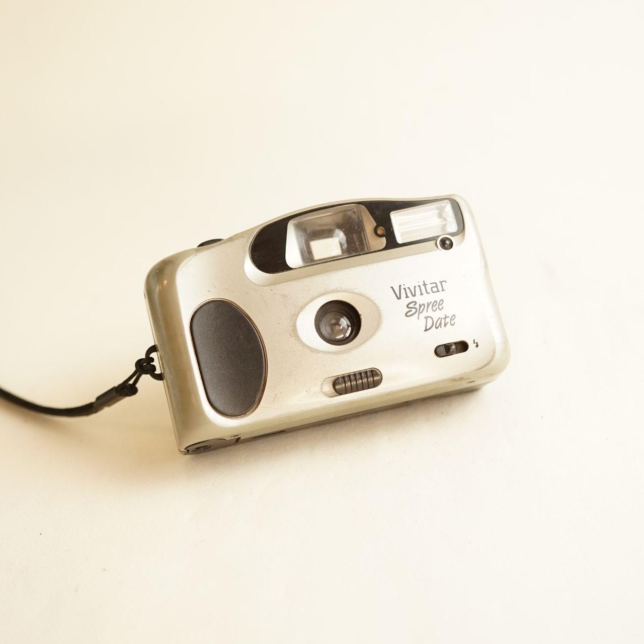 Vivitar Spree Date Film Camera | 35mm Point & Shoot | Tested & Working | Silver