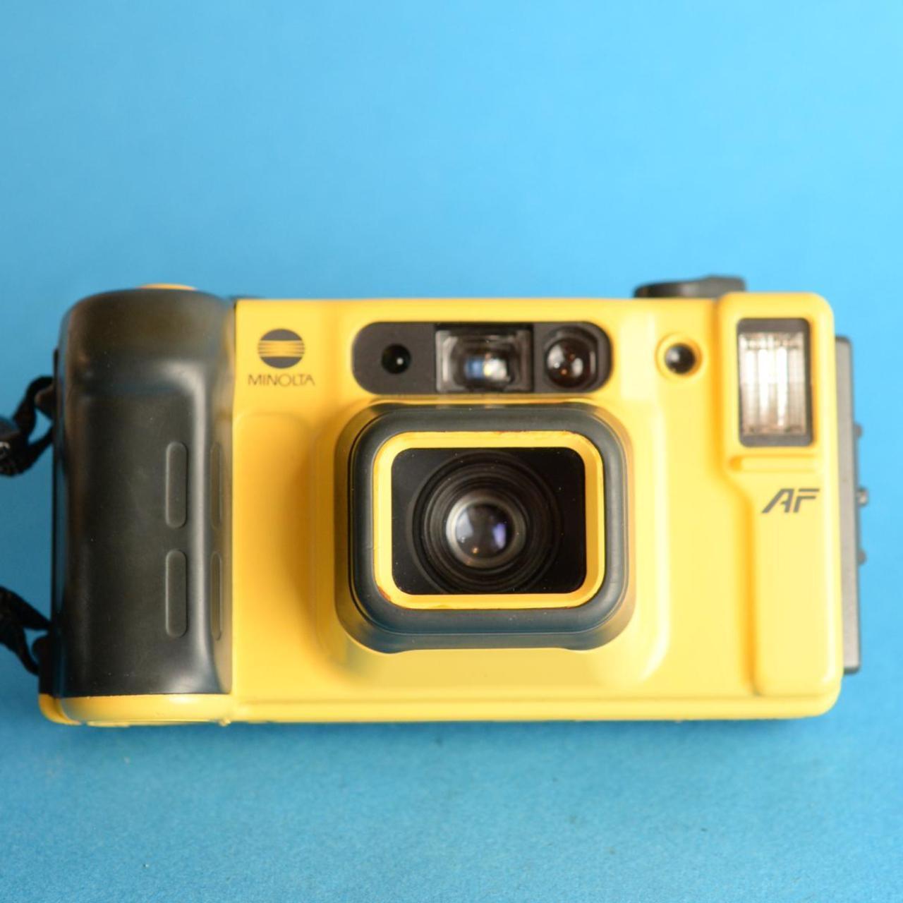 Minolta Weathermatic Dual 35 Film Camera | Tested & Working | Yellow